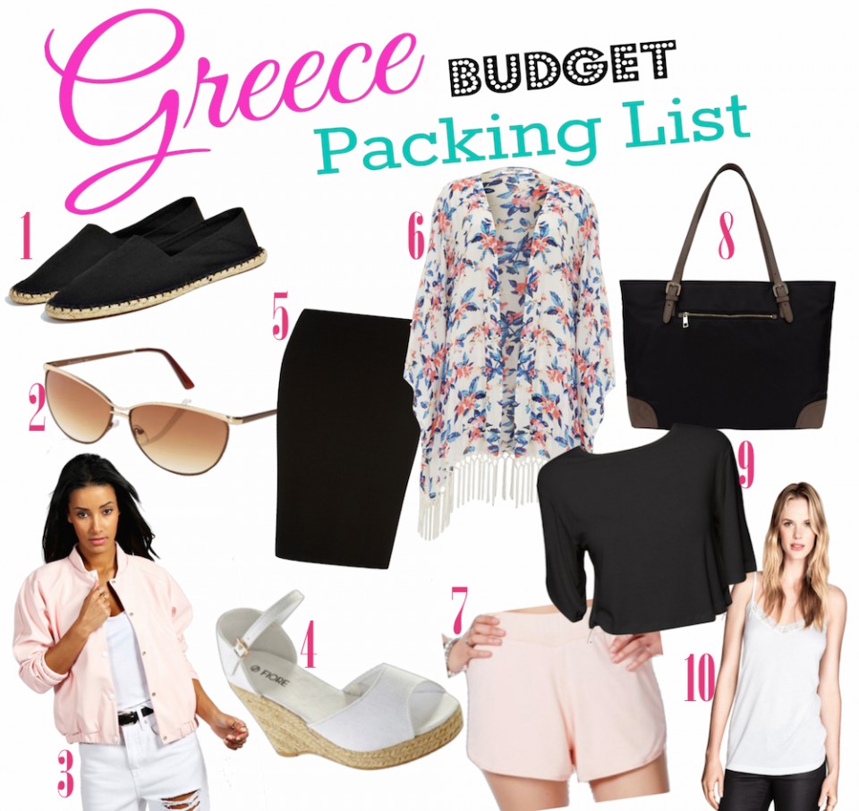 Greece Budget Packing Collage copy
