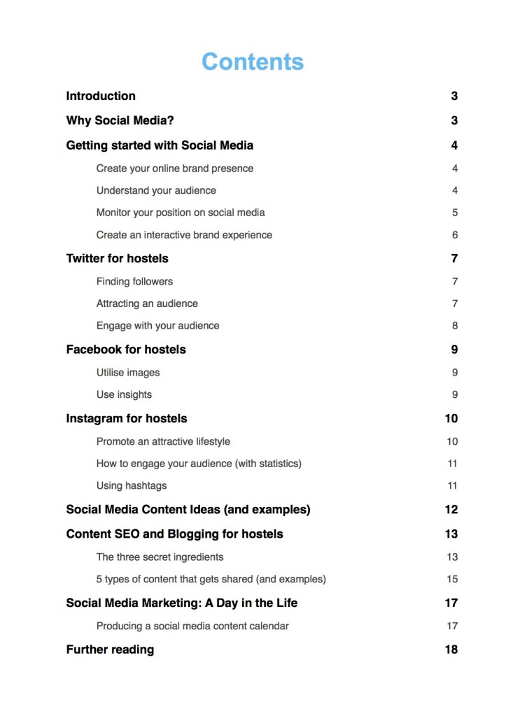 Guide to Hostel Marketing - Social Media for Hostels2