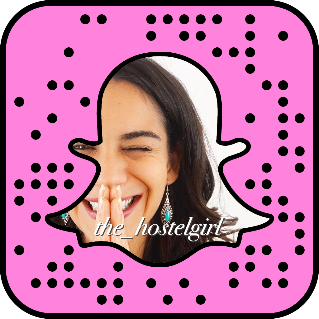 The Hostel Girl on Snapchat Travel Blogger Snapcode