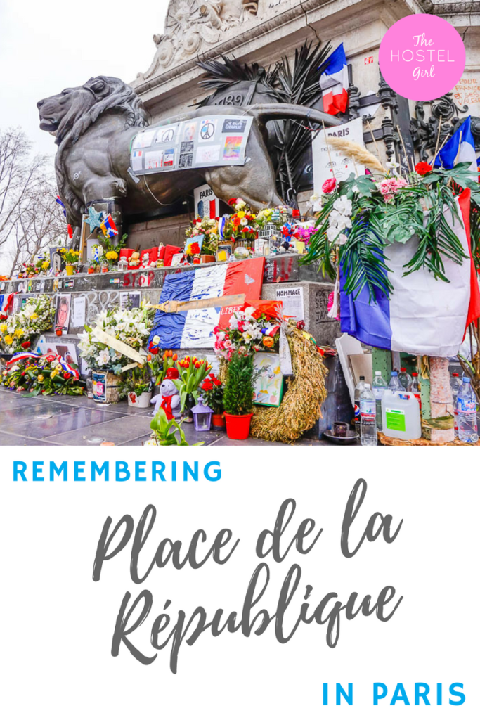 Terror Attack Tributes of Place de la République, Paris