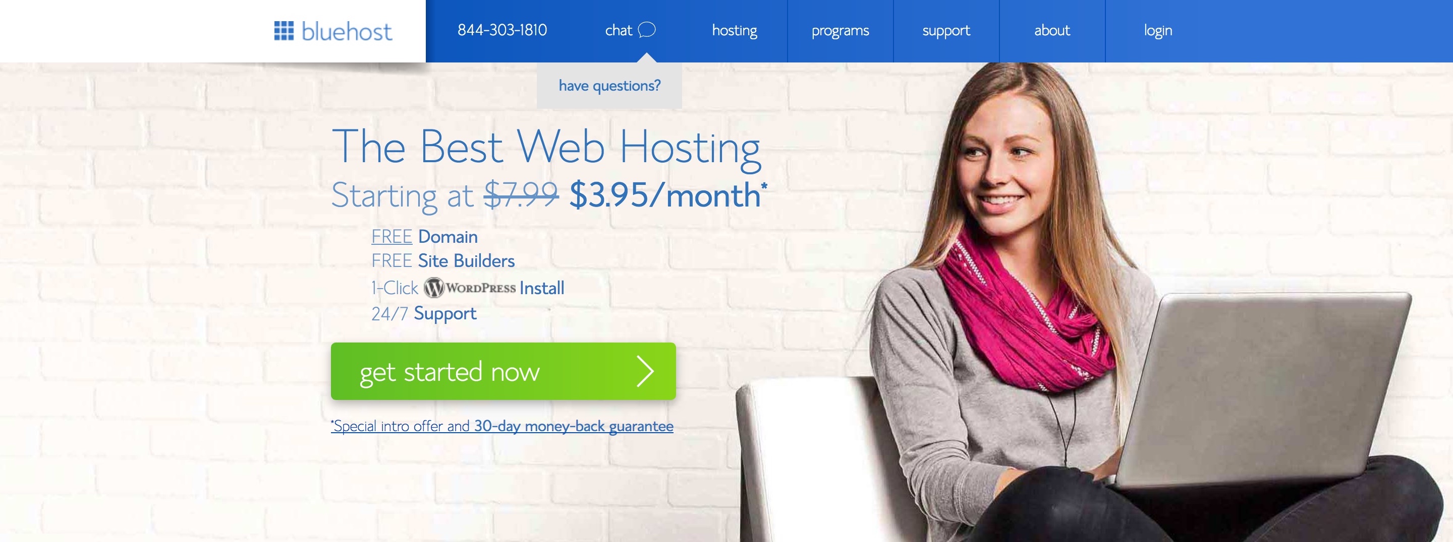 How to Start a Travel Blog Bluehost Sign Up Page